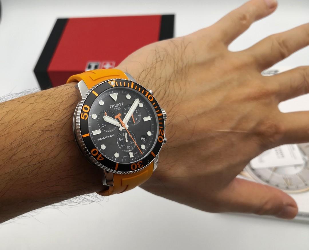 Tissot seastar hotsell 1000 chronograph orange