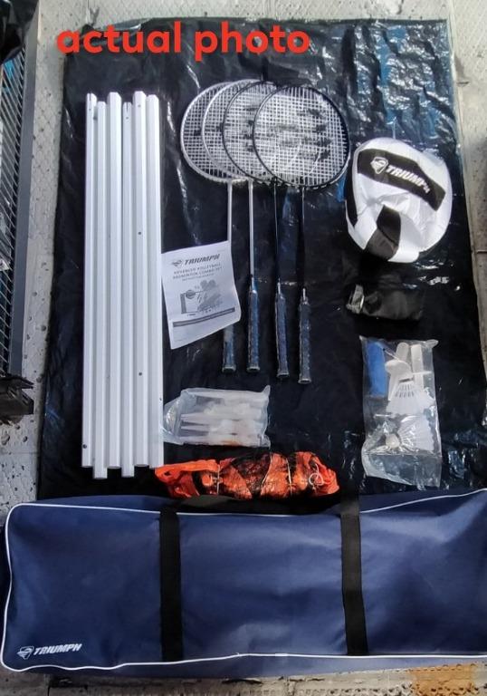 Triumph Volleyball/Badminton Classic Combo Set, Sports Equipment
