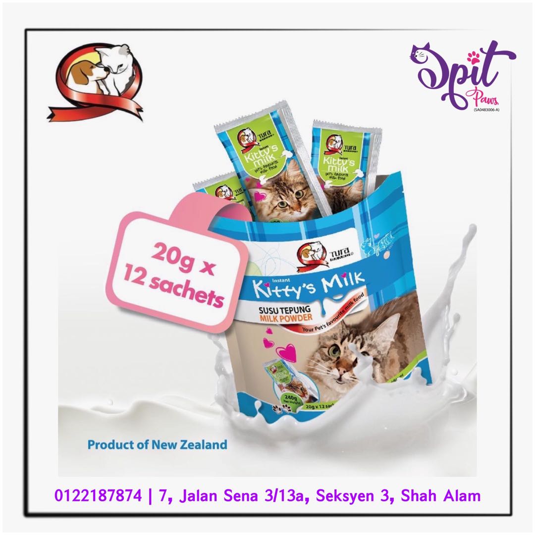 Tura Susu kucing - kitty milk, Pet Supplies, Pet Food on Carousell