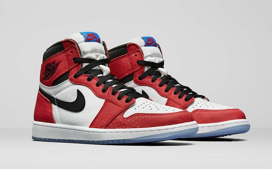 US13 Air Jordan 1 Retro High Spiderman Origin Story 2018 Men s Fashion Footwear Sneakers on Carousell