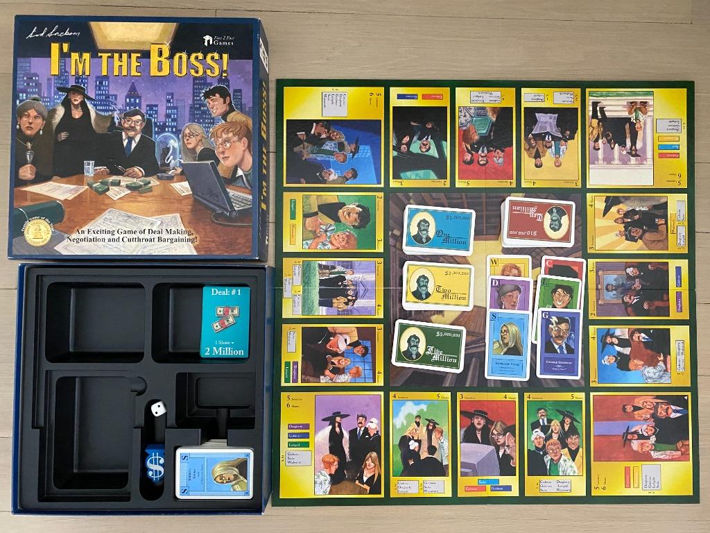 Used I'm the Boss (1994) Board Game (Negotiation/Family/Strategy Game