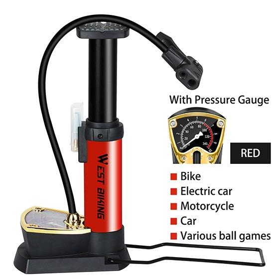 Pedal bike pump