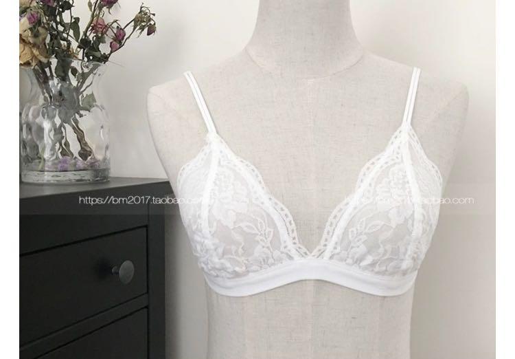 White Lace Bralette (Non padded), Women