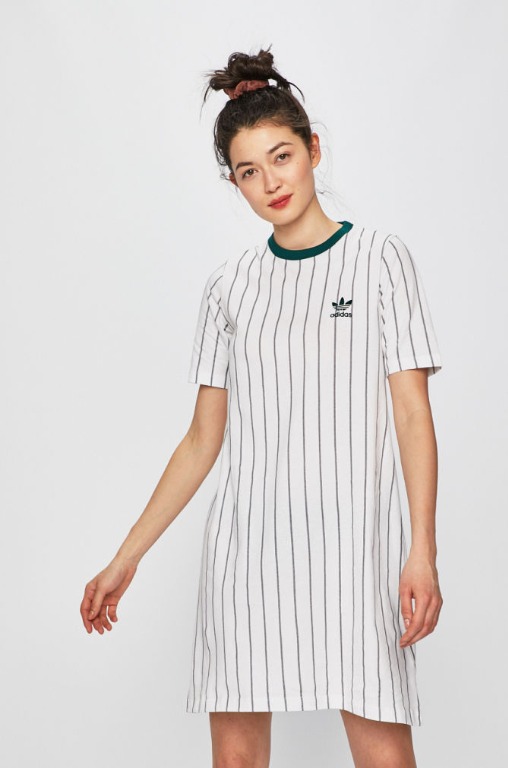 100 Auth Adidas Originals Stripes Tee Dress