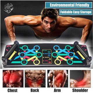 12 Modes Push-Up Power Rack Portable Home Fitness Gym Equipment