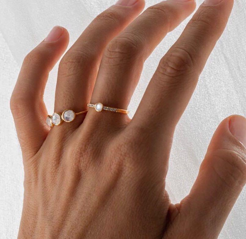 Gold ring new arrivals with 925