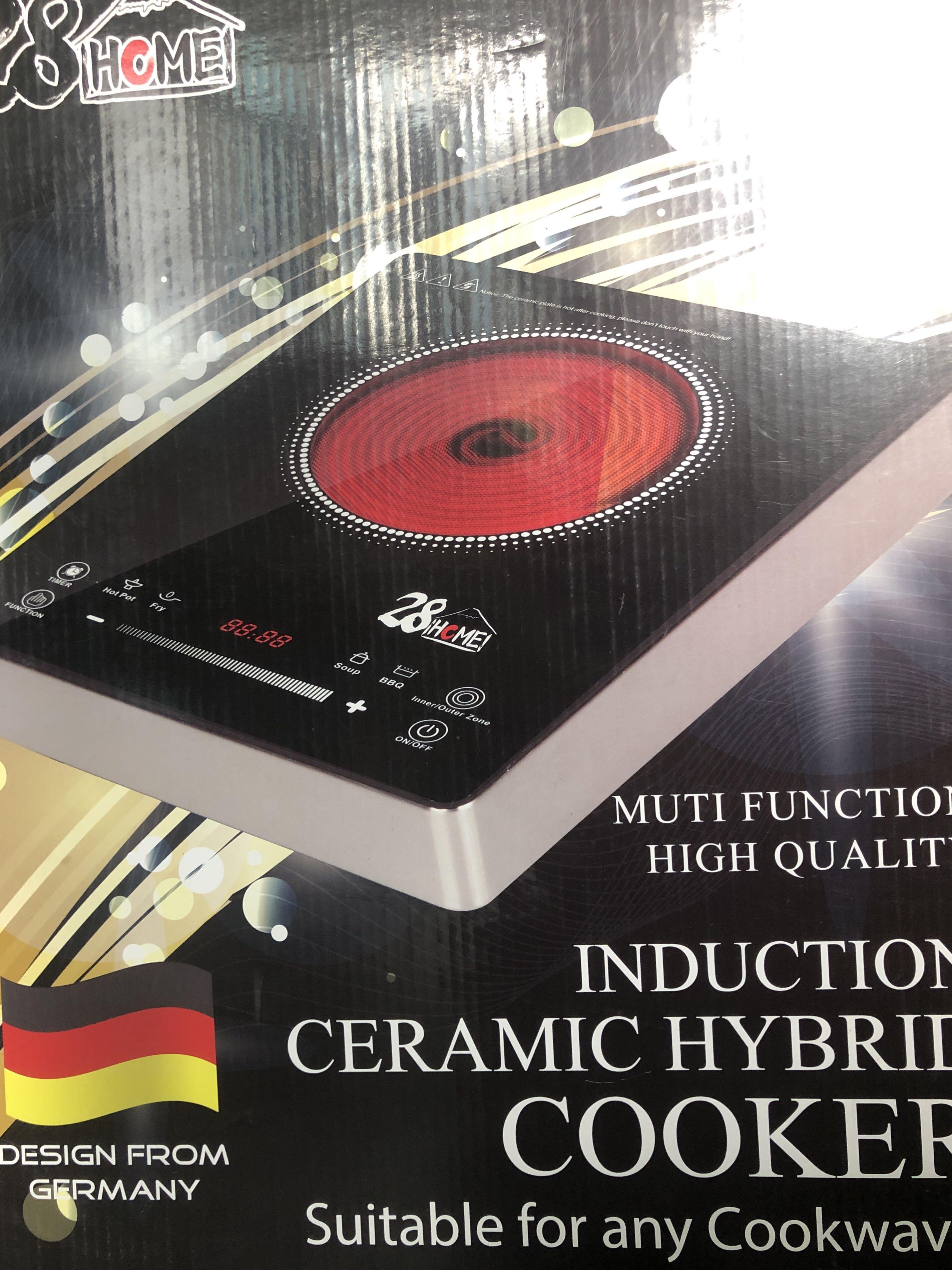 Induction ceramic hybrid shop cooker