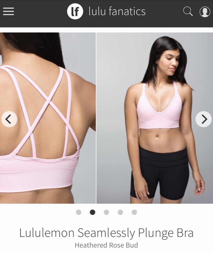lululemon seamlessly plunge bra