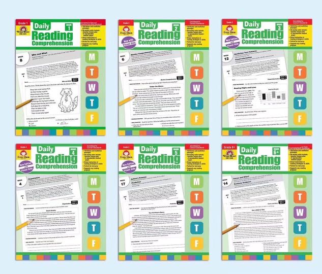 包郵🥳6本- Daily Reading Comprehension G1-G6, 興趣及遊戲, 書