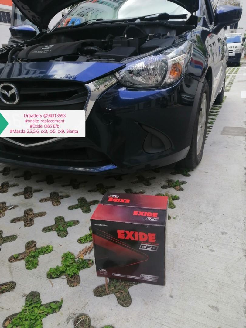 👆💪 ONSITE car battery installation with brand new VARTA/Exide Q85 Efb