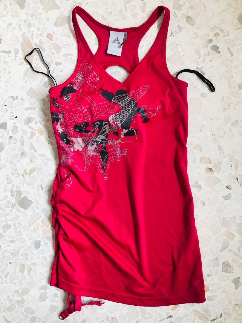 adidas pink tank top
