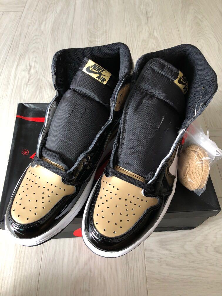 jordan one gold toe