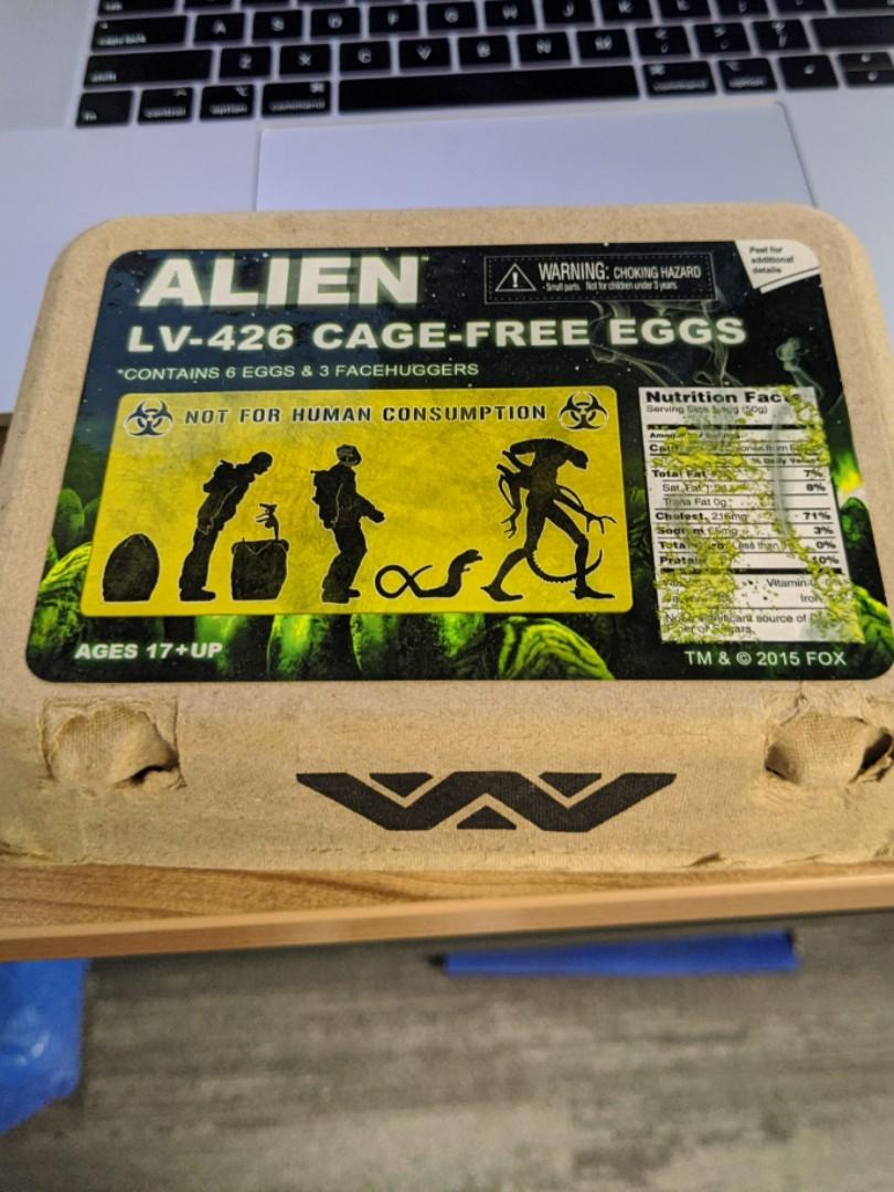 Alien LV-426 cage-free eggs 異型蛋, 興趣及遊戲, 玩具& 遊戲類- Carousell