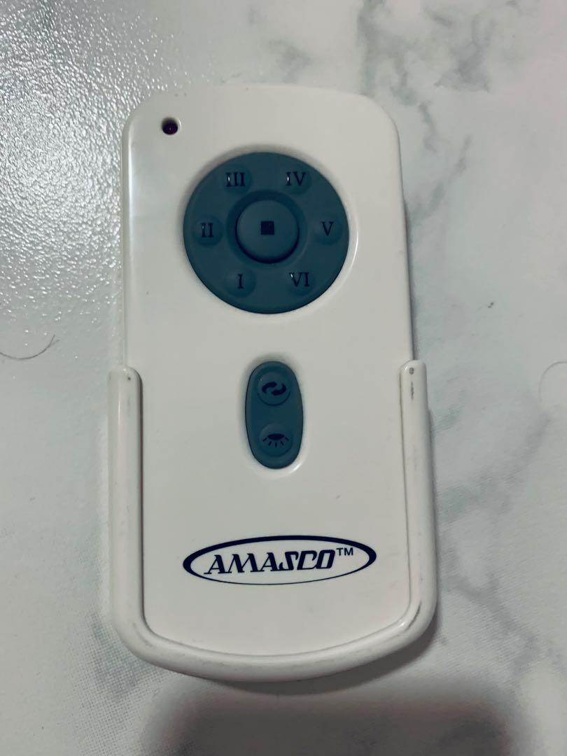 Amasco Remote Control, Furniture & Home Living, Lighting & Fans, Fans