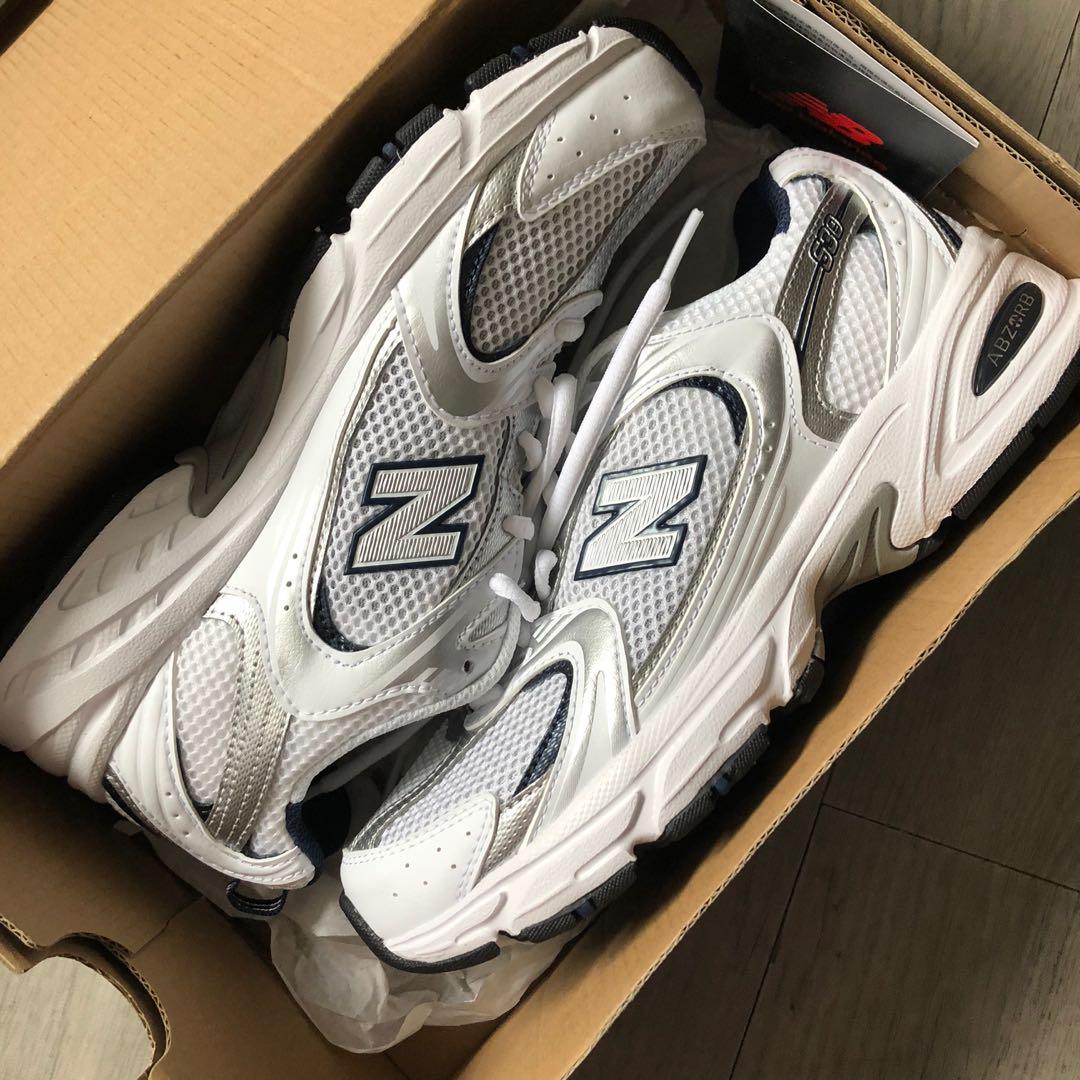 Authentic NEW BALANCE 530 (530SG) White/Navy Brand New w/ Box, Women's