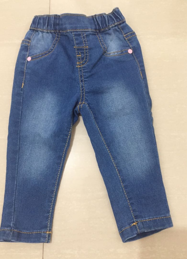 Baby Jeans Pants For Girls 6 9 Months Like New Preloved Babies Kids Babies Kids Fashion On Carousell