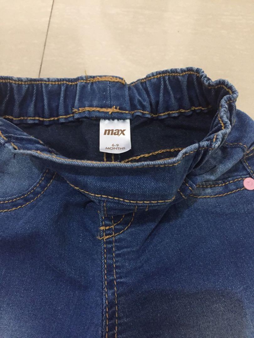 Baby Jeans Pants For Girls 6 9 Months Like New Preloved Babies Kids Babies Kids Fashion On Carousell