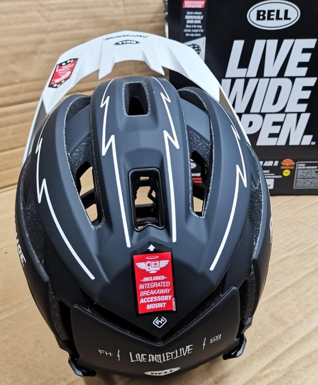 bell full face helmet singapore Super DH MIPS Medium Matte / Gloss Sand / Black profile exhaust in the rear FIA Formula 1 2025 World