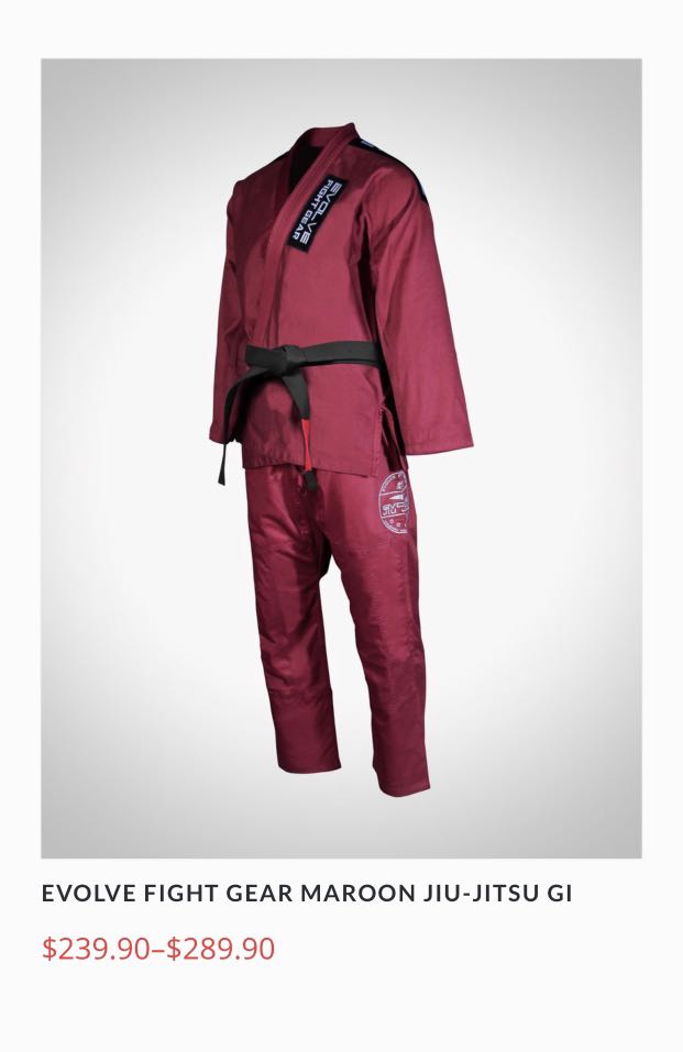 BJJ Gi Evolve Used Size M3, Sports, Sports Apparel on Carousell