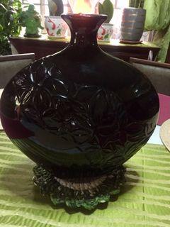 SALE ! SALE ! Bkacl Porcelain vase
