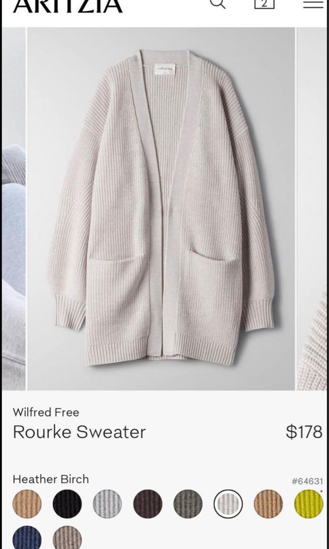 BNWT Aritzia Rourke Cardigan Size XS Women s Fashion Clothes on
