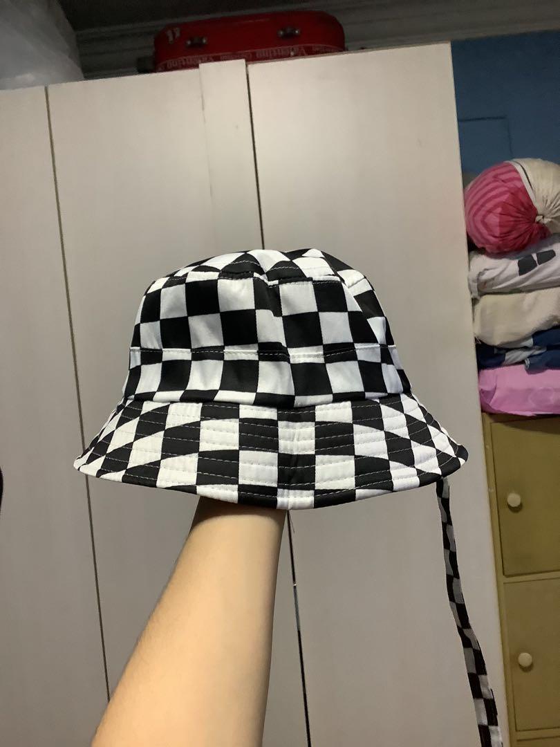 GuanGu Cute Bucket Hat for Women Men Stylish Checkerboard