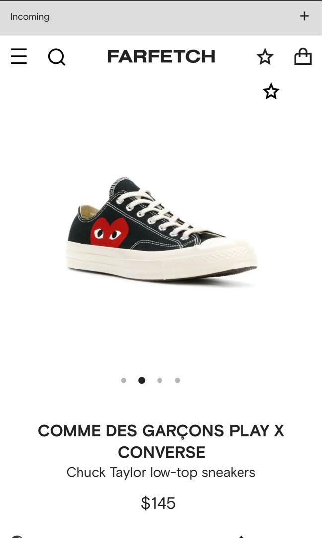 Comme Des Gar ons CDG Play x Converse Women s Fashion Footwear