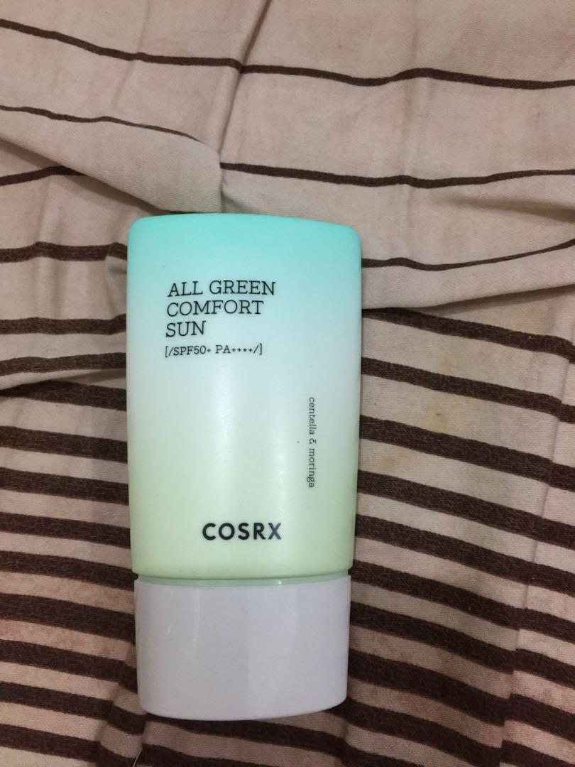 COSRX All Green Comfort Sun Used (Category: Face Care) located in Quezon City. Submitted by feminmin (Listing ID 1065630014, Image 1). Description: Snail Essence Sun Slightly used with 60% of contents remaining Bought from COSRX website last November 2020 RFS: Found the product too thick for my liking .