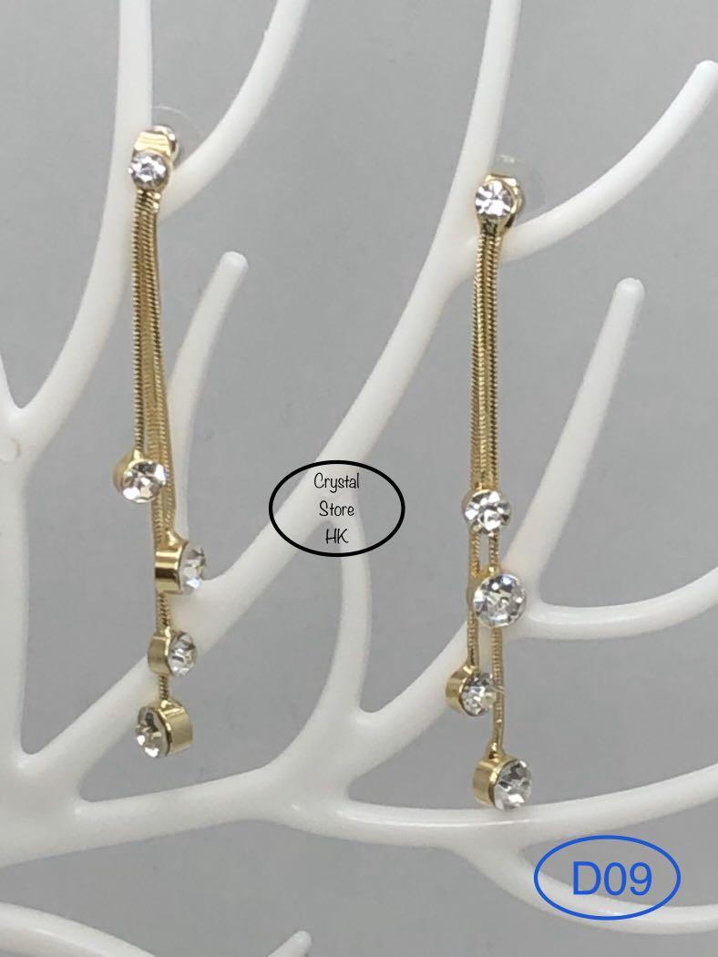 Crystalstorehk 農曆新年很快又到啦 閃閃亮眼長垂耳妝d09 925銀針韓式簡約白閃石長垂耳釘耳環 女裝 飾物及配件 鑽飾 Crystalstorehk 農曆新年很快又到啦 閃閃亮眼長垂耳妝d09 925銀針韓式簡約白閃石長垂耳釘耳環 女裝 飾物及配件 鑽飾