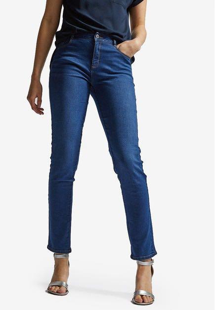Dorothy Perkins Mid Rise High-Stretch Authentic skinny jeans in Black and Blue
