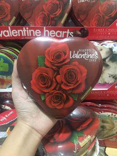 Elmers Valentine’s Chocolate Gift Red Heart Tubs (5pcs)