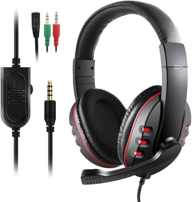 over the head headphones with microphone