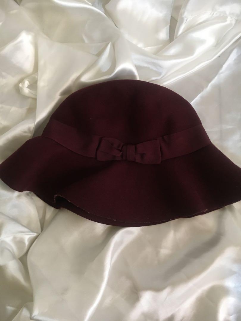 Faux suede hat, Fesyen Wanita 