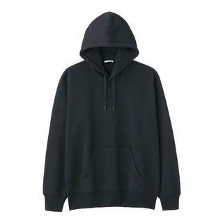 GU黑色刷毛連帽上衣 帽T（相似圖）#年終