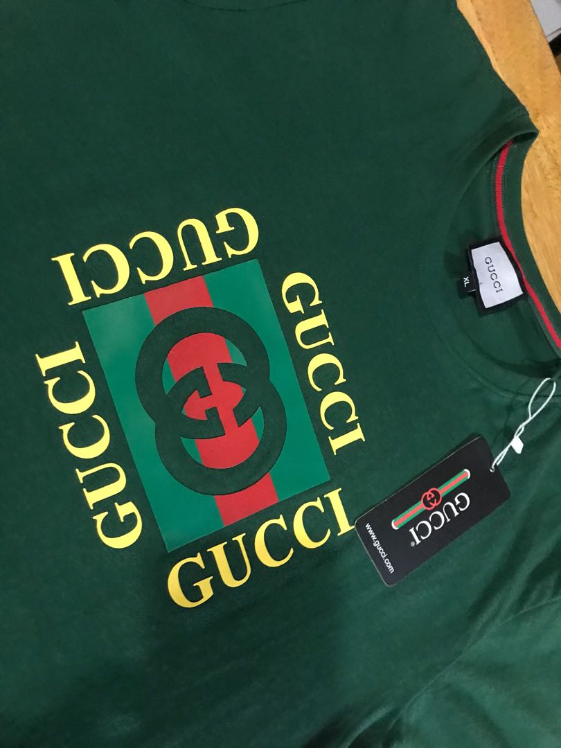 Gucci (Green) Shirt - XL, Men's Fashion 
