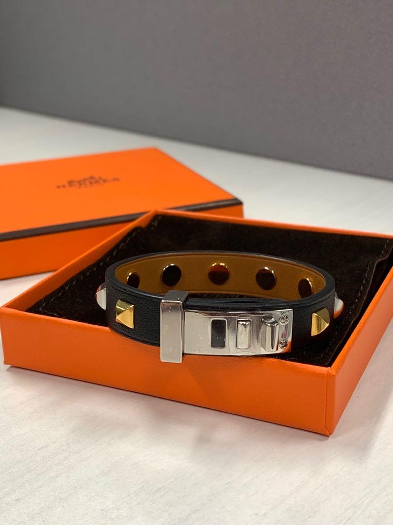 Hermes mini dog clous carres bracelet Clearance
