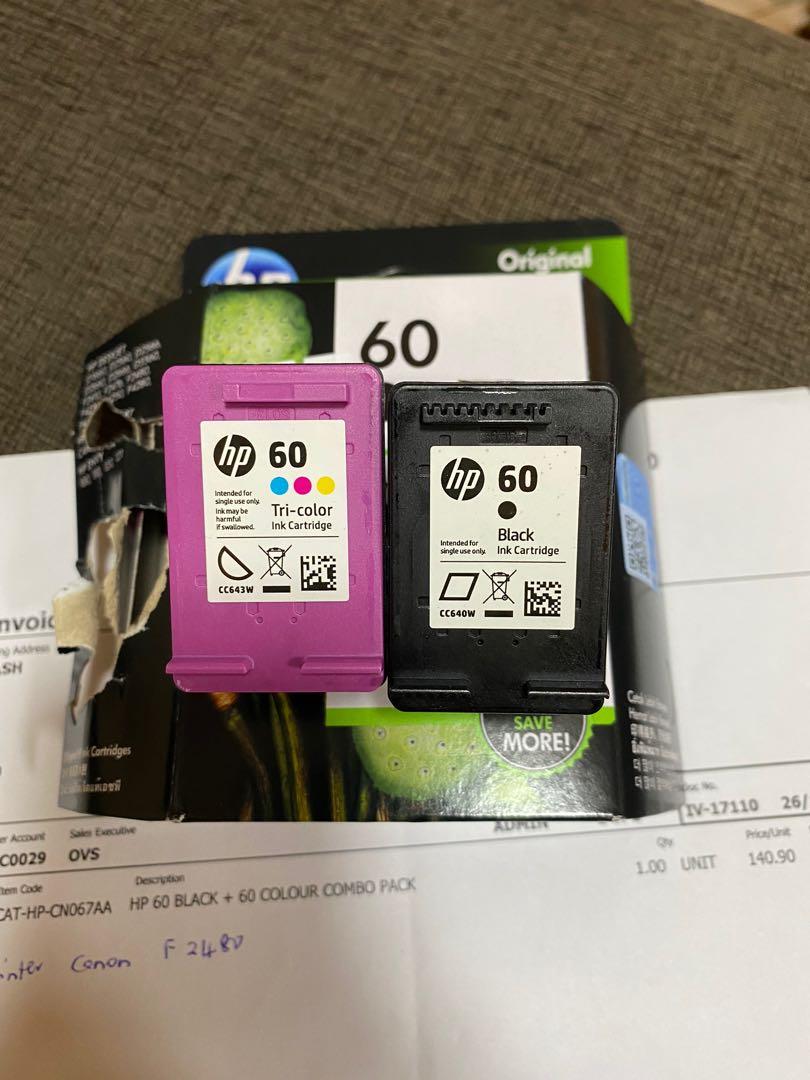 Hp 60 store ink