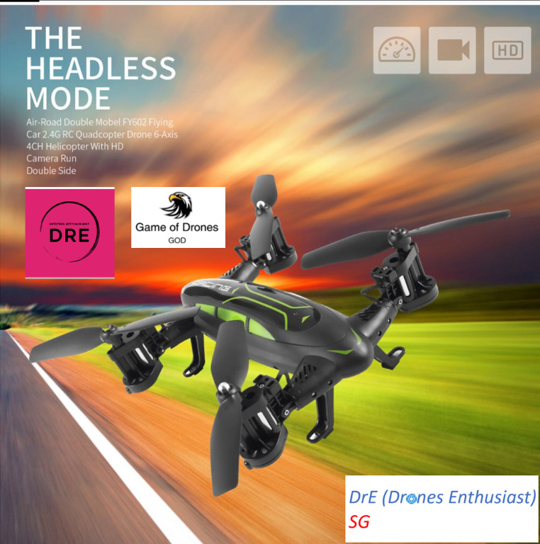 Hybrid online drone car
