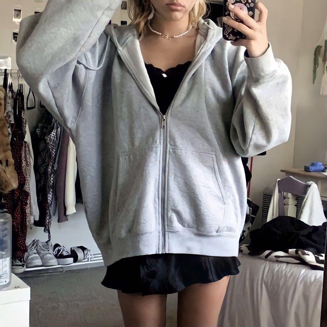 jacket with grey hood