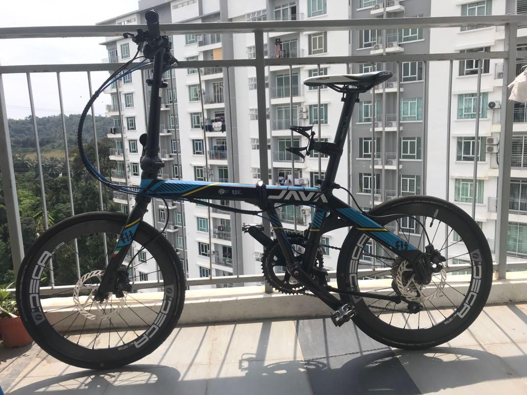 Upgraded Java Fit 20 Speed Shimano Deore Folding Bike Sports