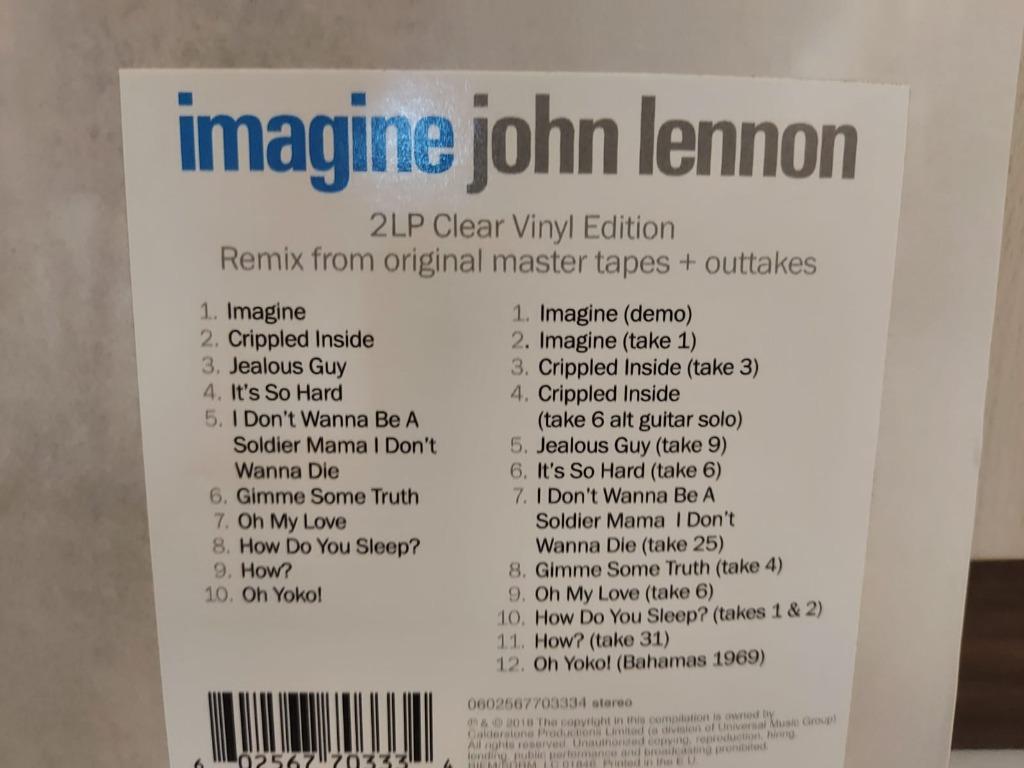 John Lennon Imagine (The Ultimate Mixes Deluxe) [2 x Clear Vinyl