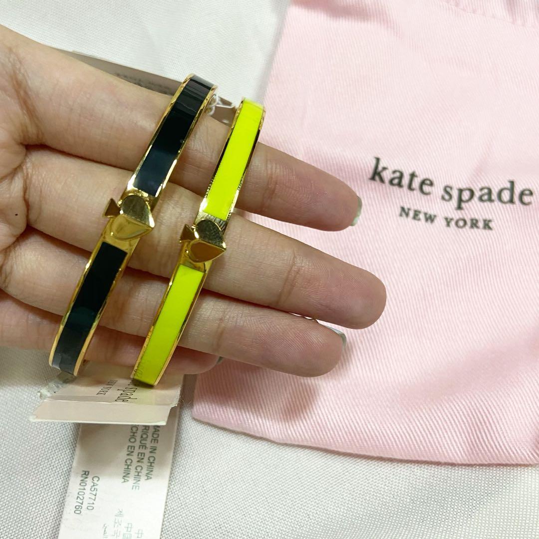 Kate Spade Heritage Spade Thin Enamel Bangle, Luxury, Accessories on  Carousell