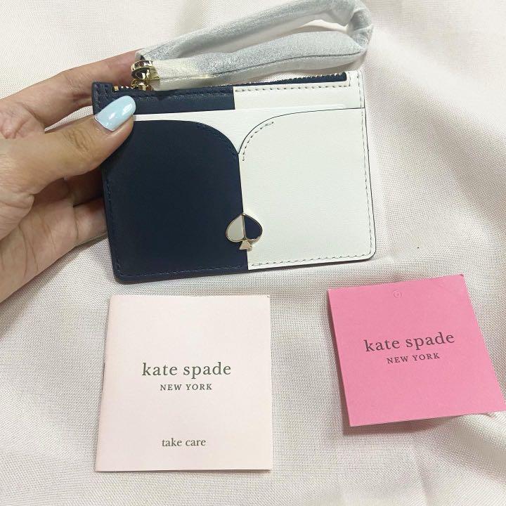 Kate Spade Nicola Bicolor Card Holder Wristlet Luxury Bags