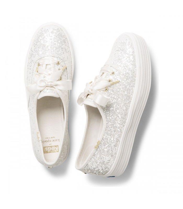 Keds x Kate Spade triple decker glitter sneakers Women s Fashion