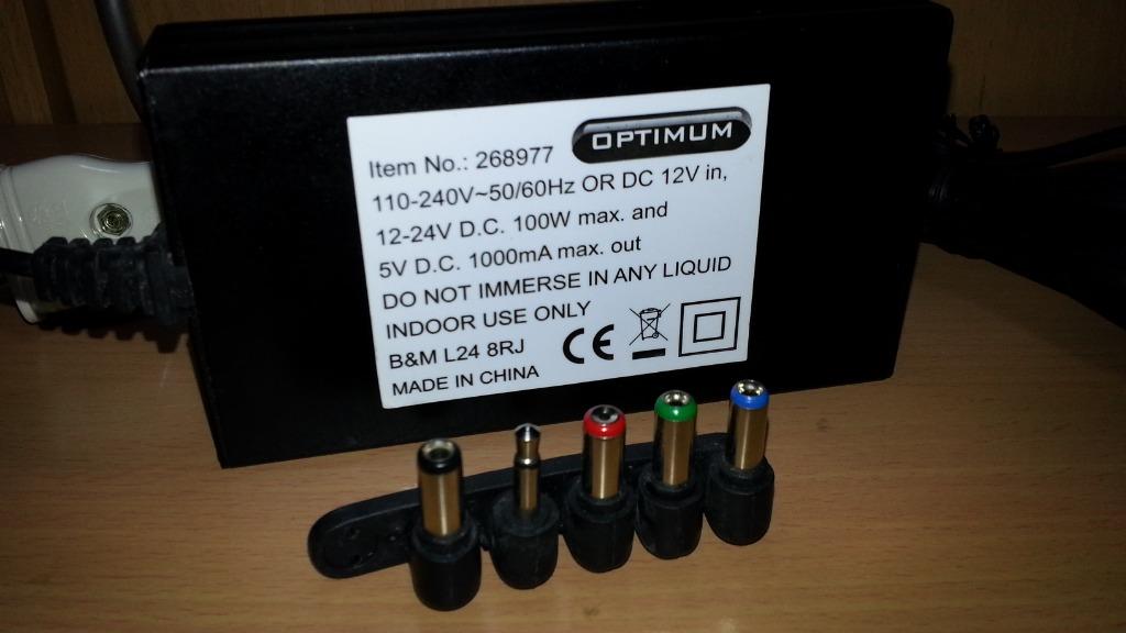 Laptop Universal Adaptor/Power supply (Category: Cables & Adaptors) located in Caloocan City. Submitted by mack.bay (Listing ID 1065766743, Image 3). Description: Laptop Universal Adaptor/ Power Supply Optimum Brand Multiple DC Voltage output for different laptop Voltage required Electronic type for safety & Economy used Power Saver Specifications: Selectable Voltage output Ranging from 12VDC-24VDC (100W) Input- Auto Voltage 110-220VAC 50/60Hz Ca