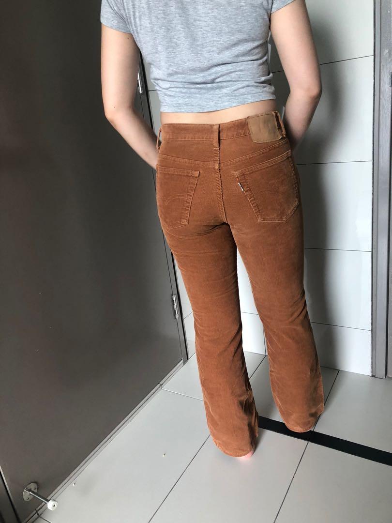 Levi's 721 High Rise Skinny Corduroy Pants Jeans Womens Size 10 Medium  30x30 for sale online | eBay