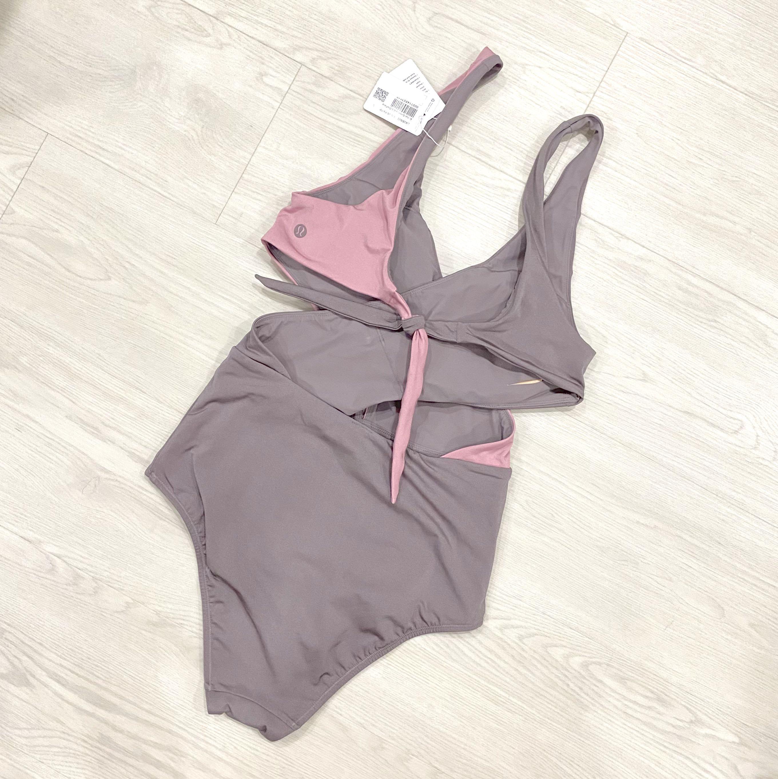 Lululemon All That Glimmers Swim Top Lunar Rock Pink Taupe A/B Cup