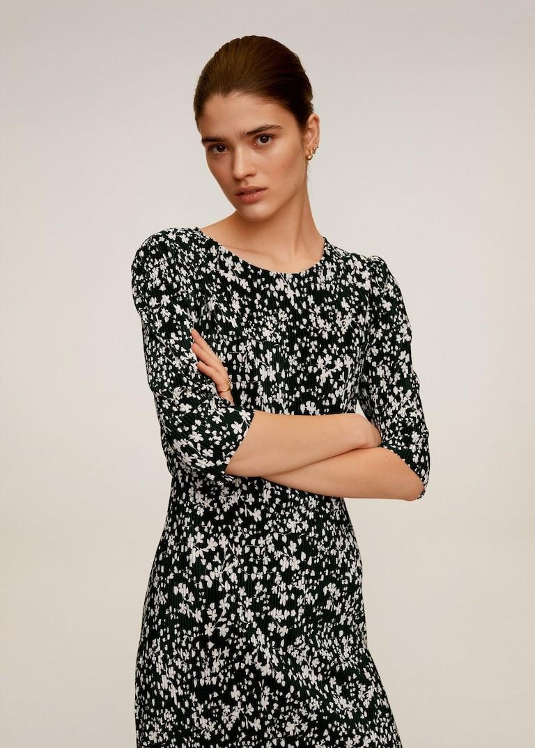 Mango pleated store floral dress