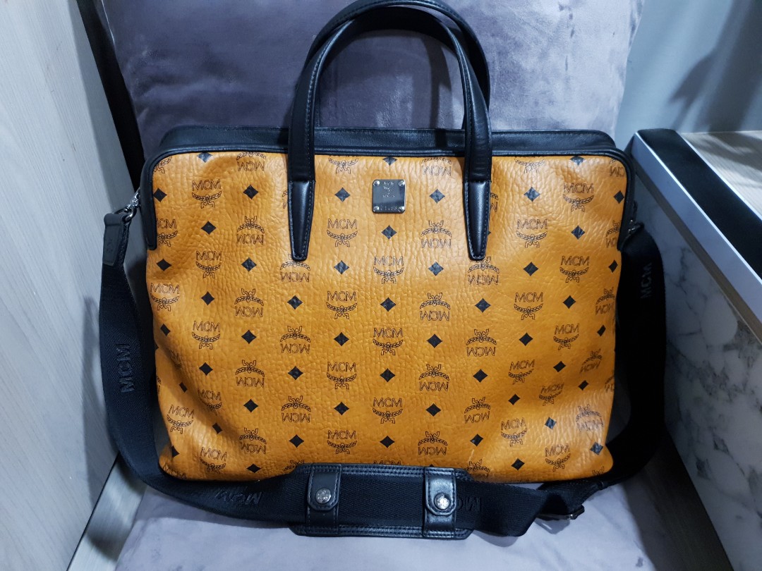 MCM leather designer Business Bag Luxury Bags Wallets on Carousell