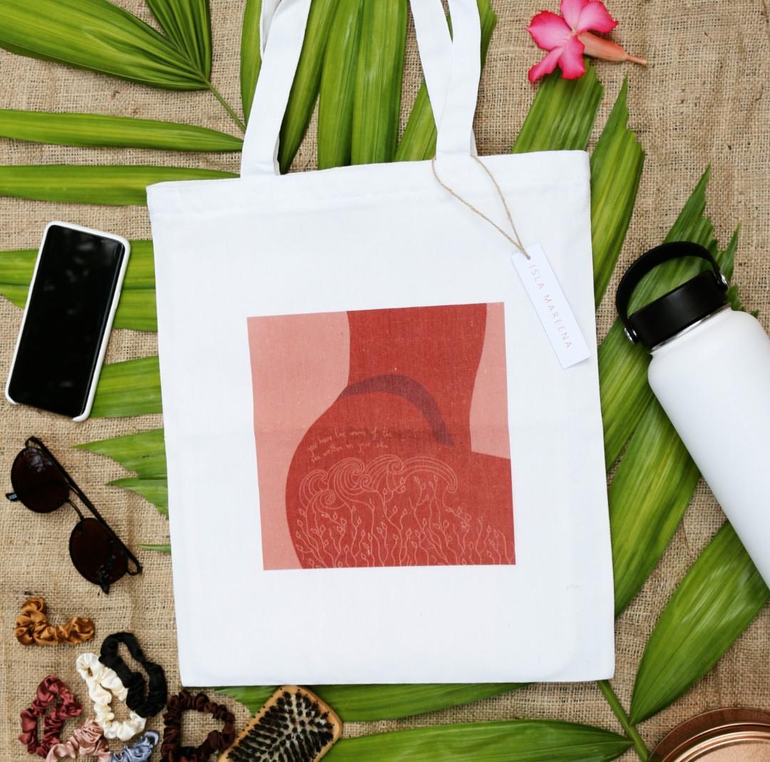isla large canvas tote bag